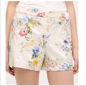 Anthropologie Floral Elevenses Shorts